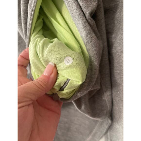 Lululemon After Asana Pullover Size 10 French Gray Terry Style W3D20S Women's - Picture 5 of 7